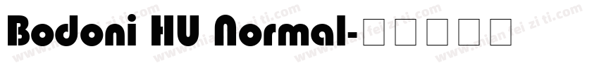 Bodoni HU Normal字体转换